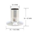 thumbnail image 2 of Qiimii Ss304 Tri Abrazadera De 1,5" A Adaptador De Púas Para Manguera De 1" Accesorio De Tubería De Manguera Sanitaria (Manguera De Púas De 1 Pulgada), 2 of 5