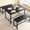 Retro Black, variant on Danolapsi Dining Table Set for 4, Kitchen Table with Benches, Rectangular Dining Room Table Set with 2 Sturdy Benches, 3 Piece Kitchen Table Set for Small Space, Apartment, Studio