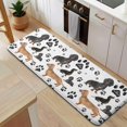 thumbnail image 5 of Dachshund Footprint Kitchen Rug Mat,Kitchen Runner Rugs Non Skid Washable,Decorative Kitchen Floor Mats for Kitchen,Sink,Laundry,17"x47.2", 5 of 7