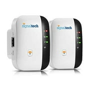 SignalTech WiFi (2 Pack), WiFi Range Extender | Up to 300Mbps |Repeater, WiFi Signal Booster, Access Point | Easy Set-Up | 2.4G Network with Integrated Antennas LAN Port