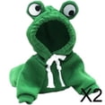 thumbnail image 1 of 2xCute Pet Apparel Sudadera Con Capucha Al Aire Libre Invierno Cálido Algodón Para Perros Bichon Pequeña Rana Verde M, 1 of 8