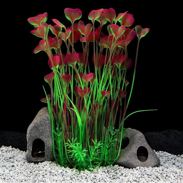 JosLiki Large Aquarium Plants Artificial Plastic Fish Tank Plants