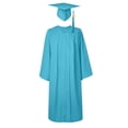 thumbnail image 4 of 50 % de Réduction! Robe d'Été Fluide, Robe à Manches Longues pour Femmes Couleur Unie Col Rond Bleu Ciel TG, 4 of 4
