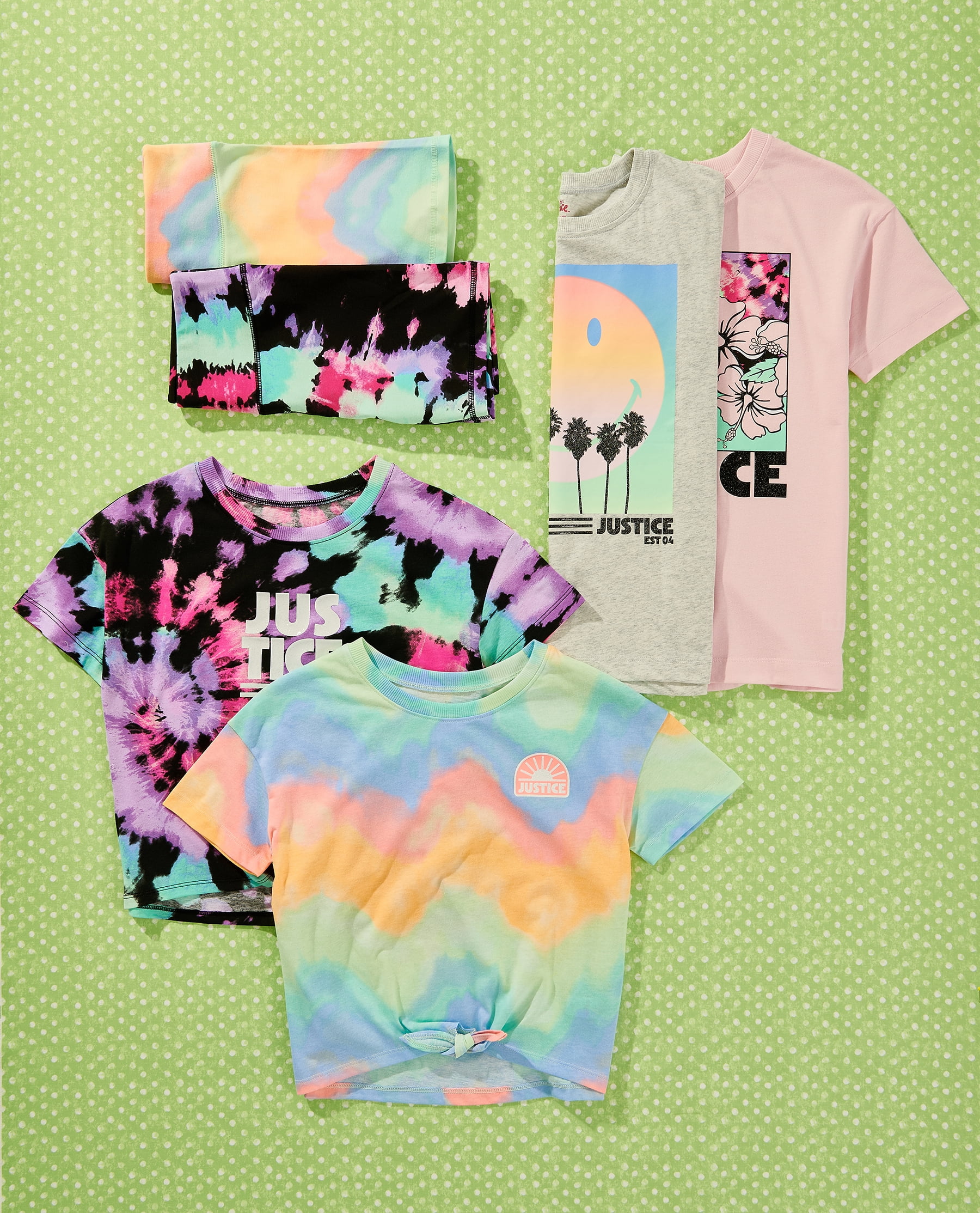 Justice Girls Oversized Tee & Bike Short Set, Sizes XS - XLP