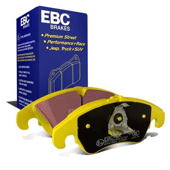 EBC Brakes Yellowstuff 4000 Series Street and Track Brake Pad Set Fits select: 2009-2016 AUDI A4, 2008-2017 AUDI A5