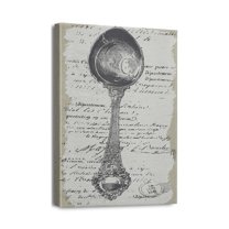 Kitchenware Canvas Prints Rustic Wall Art for Homey Dining Room & Kitchen Decor (12x16inch)