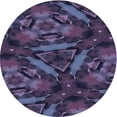 thumbnail image 1 of Ahgly Company Machine Washable Indoor Round Transitional Slate Blue Area Rugs, 4' Round, 1 of 7