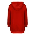 thumbnail image 6 of iHPH7 Womens Zip Up Hoodies Fall Outfits Oversized Hoodies for Women Plain Hoodies for Women Long Hoodies for Women Zip Up Women's Activewear Fall Outfits for Women Red XL, 6 of 9