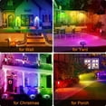 thumbnail image 2 of Focos solares Flow que cambian de color, 7 modos, paquete de 2, IP65, 2 of 6