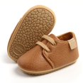thumbnail image 4 of Gyratedream 0-18M Baby Boy Girl Sneakers Leather Soft Crib Anti-slip First Walkers Shoes, 4 of 6