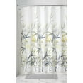 thumbnail image 2 of Yellow/Gray Anzu Fabric Shower Curtain, Standard 72" x 72", iDesign, 2 of 4
