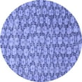 thumbnail image 1 of Ahgly Company Indoor Round Persian Blue Traditional Area Rugs, 4' Round, 1 of 4