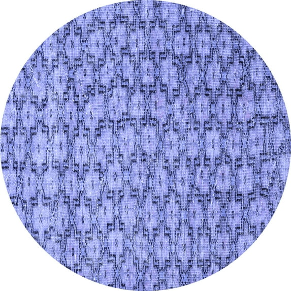 Ahgly Company Indoor Round Persian Blue Traditional Area Rugs, 4' Round