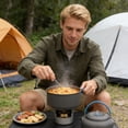 thumbnail image 3 of Réchaud Brûleur Réchaud Extérieur avec Supports Supports Carburants de Camping Randonnée (Fournaise) Sportif, 3 of 3