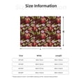 thumbnail image 5 of Naloa Leaf And Fruit Flannel Fleece Throw Blanket for Bed Couch, Thick Blanket - All Seasons Suitable for Women, Men and Kids-60"x50", 5 of 6