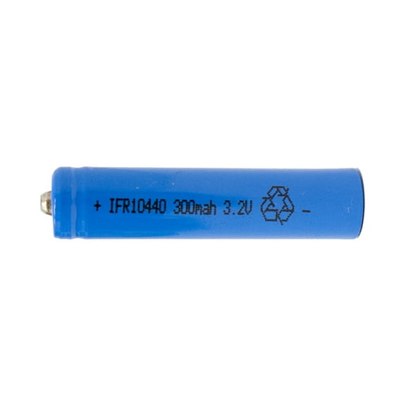 12 x 3.2 Volt LiFePO4 10440 (AAA) Button Top Batteries (300 mAh)