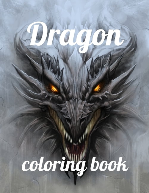 Dragon coloring book: A Coloring Book of 35 Unique Stress Relief dragon