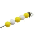 thumbnail image 4 of Tablero ocupado de de 2 uds., accesorios de bricolaje, Material de habilidad fina, tablero sensorial educativo temprano para entrenamiento de juegos, interacción Madera Amarilla Macarena tablero ocupado, 4 of 4