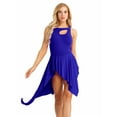 thumbnail image 5 of iEFiEL Womens Sleeveless High Low Leotard Ballet Lyrical Dance Dress, 5 of 7