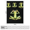thumbnail image 4 of BCIIG   Frog Sherpa Blanket Kids Kawaii Decor Fleece Throw Blanket Tropical Amphibian Plush Blanket Boys Girls for Bed Sofa Couch Room Decor Animal Print GHT Fuzzy Blanket   40x50in, 4 of 6