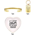 thumbnail image 3 of Meant2Tobe |Obsequio para mejor amiga, set de placa con mensaje, llavero y pulsera, 3 of 9