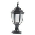 thumbnail image 4 of Post de la lámpara de poste al aire libre Pilar de patio de la lámpara impermeable sin bombillas Lámpara de iluminación al aire libre para el patio Negro, 4 of 8