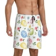 thumbnail image 2 of Naloa Easter Egg3 Men's Short Pajama Pants, Lounge Comfort Shorts with Elasticized Waistband and Side Pockets - Medium, 2 of 9