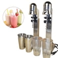 thumbnail image 3 of INTBUYING Machine Commerciale pour Shaker à Lait Électrique, Mélangeur à Lait Frappé en Acier Inoxydable, Mélangeur de Boissons avec 4 Tasses 110 V, 3 of 5