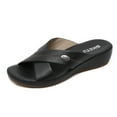 thumbnail image 2 of Sandals for Women Comfort Plus Size Lightweight Spandex Mom's Shoes, 2 of 6