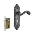 thumbnail image 4 of DimyFew Poignée de Porte Style Européen Serrure de Porte Vintage Installation Facile Robuste pour la Maison et Garde Rétro pour Intérieur Pièce pour Cuisine Style g, 4 of 8