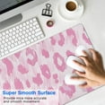 thumbnail image 4 of Long Mouse Pads for Desk,Pink and Pink Of Leopard Print Desk Mats on Top Of Desks, Desk Mouse Pad Extra Large with 3mm Non-Slip Base and Stitched Edge for Gaming,Office,Work,Home 31.5"x11.8", 4 of 6