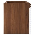 thumbnail image 3 of Vanity Cabinet (Sink not included), White Walnut, Wood, Mid Century Hotel Bedroom Bathroom, Modern Contemporary HB33340, 3 of 8