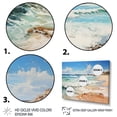 thumbnail image 3 of Designart "Coastalbeachsand Sandy Serenity Painting V" Landscapes Canvas Print, 3 of 5