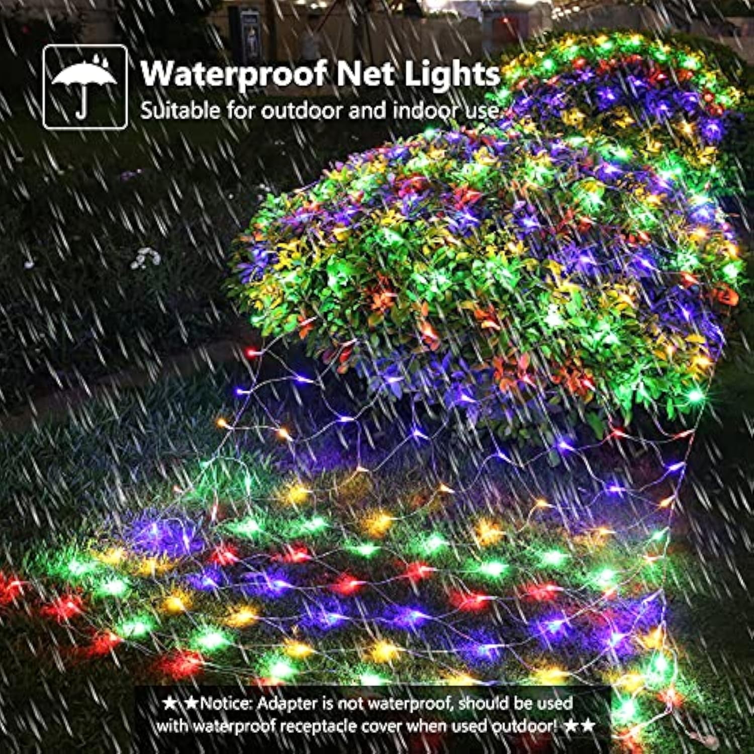 Wick's Outdoor Living 10 Ft AC/DC LED Multi-Color String Lights