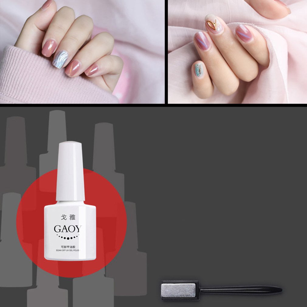heldin tack Af en toe Cat Eye Nail Rubber Nail New Color Blue Cat Eye Gel Autumn And Winter Ice  Through Nail Oil Gel Female - Walmart.com