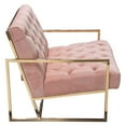 thumbnail image 2 of Diamond Sofa Accent Chair in Blush Pink Tufted Velvet Fabric, 2 of 7