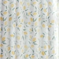 thumbnail image 3 of Mainstays 3 Piece Printed Tiers and Valance Set - Lemons and Leaves Yellow, Recycled Polyester, BCI Cotton, 56"W x 14"L, Indoor Curtain, Adult, 3 of 6