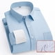 thumbnail image 1 of Blusa y camisa de manga larga con cuello vuelto para hombre, estilo informal de negocios, con cuello vuelto, tipo cárdigan, con bolsillo, blusa de poliéster con botones para hombre, 1 of 8