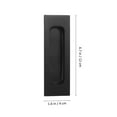thumbnail image 2 of HAMPPLIES 2 Pcs Poignées de Porte en Acier Inoxydable Noires avec Installation Facile pour Meubles, 2 of 7