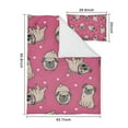 thumbnail image 5 of Cartoon Pug Dog Duvet Cover and Pillowcase Set for Single Bedding, Bedroom Accessories for Kids Teens, 5 of 5