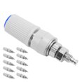 thumbnail image 2 of Zócalo de conector banana, 10 piezas Adaptador de conector banana de unión banana de 4 mm Zócalo de terminal banana Diseño a prueba de futuro, 2 of 8