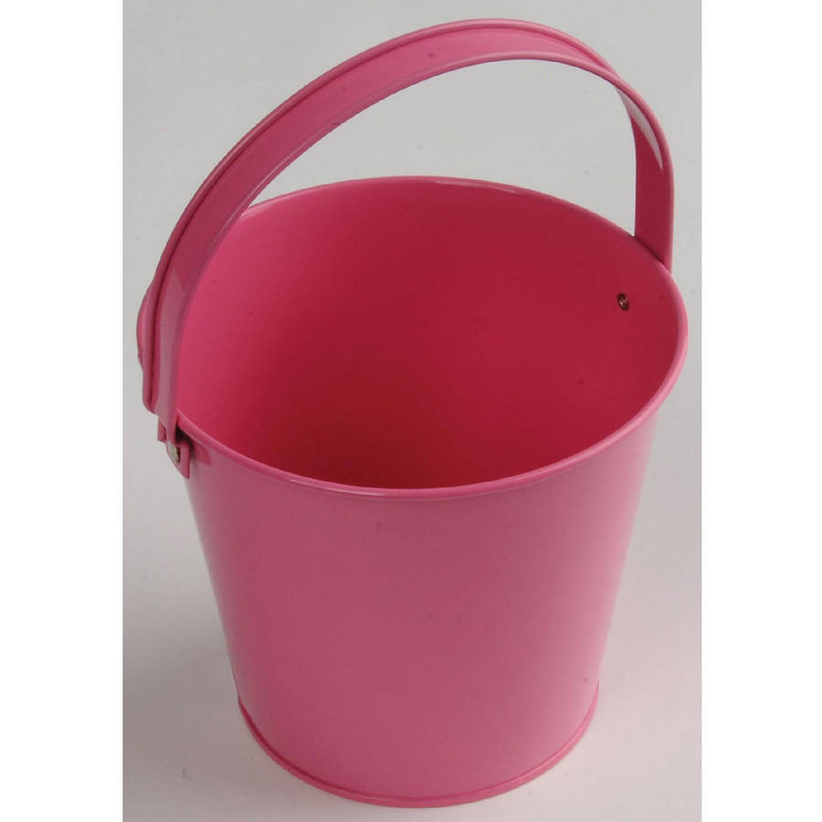 Metal Bucket, Pink