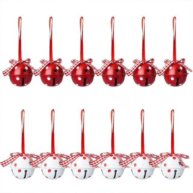 Birdeem Christmas Bell Crafts Ornament Festive Christmas Tree Decoration 4Cm Metal Bell Set Color Bell Pendant