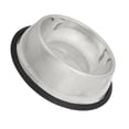 thumbnail image 4 of Doggy Dog Pet Stainless Steel Food Water Bowl Dish 8.5 inch, 4 of 5