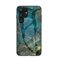 thumbnail image 1 of SaniMore Case for Samsung Galaxy S23 Ultra 6.8" 2023, Transparent Glass & TPU Bumpers 3-Layer Shock Absorbing Lightweight Marble Glass Full Body Protective Shell for Samsung S23 Ultra, Emerald Green, 1 of 10