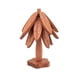 thumbnail image 1 of Posavasos de madera, tapete aislante, centro de mesa con forma de , mantel individual de madera plegable para cuencos, teteras y utensilios 3 piezas, 1 of 9