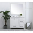 thumbnail image 6 of 42 inch Single Bathroom Vanity in White with Backsplash, 6 of 8