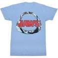 thumbnail image 1 of Jaws Bone Light Blue Heather Adult T-Shirt, 1 of 1