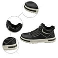 thumbnail image 7 of Mens Shoes,Men Autumn Winter High Top Casual Thick Sole Versatile Athletic Leisure Footwear Durable Comfortable Walking Shoe,Shoes for Men,Black,7.5, 7 of 7