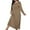 Brown, variant on Plus Size Nightgowns for Women Soft Long Sleeve Nightgown Plaid Long Sleep Dress Crewneck Nightdress Nighties
